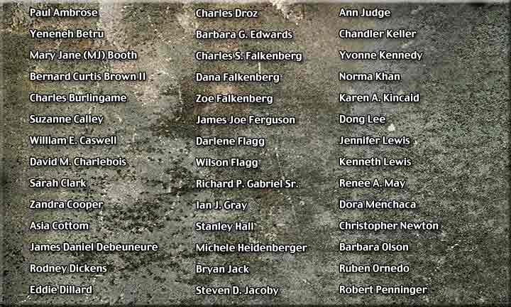 American Airlines Flight 77 Victims> </img>
</td></tr></table> 
 
<table border=
