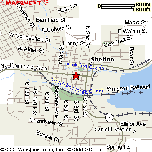 Location of Treasures Thrift Store Shelton Washington